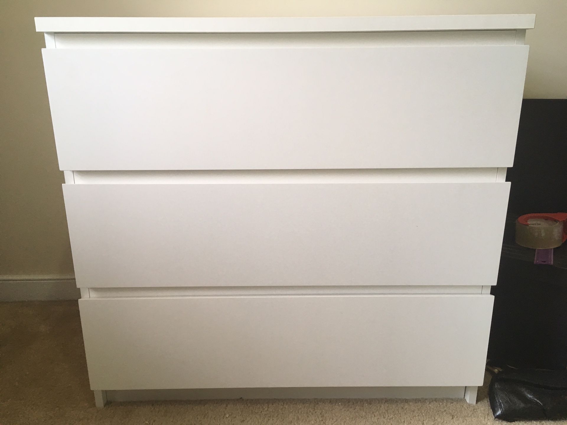 White 3-Drawer IKEA Dresser