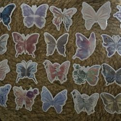 20 Butterfly Stickers 