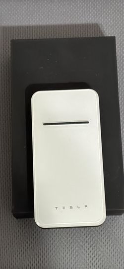 Tesla OEM Portable Battery Charger - White