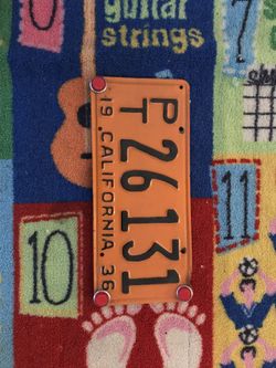1950s trailer plate