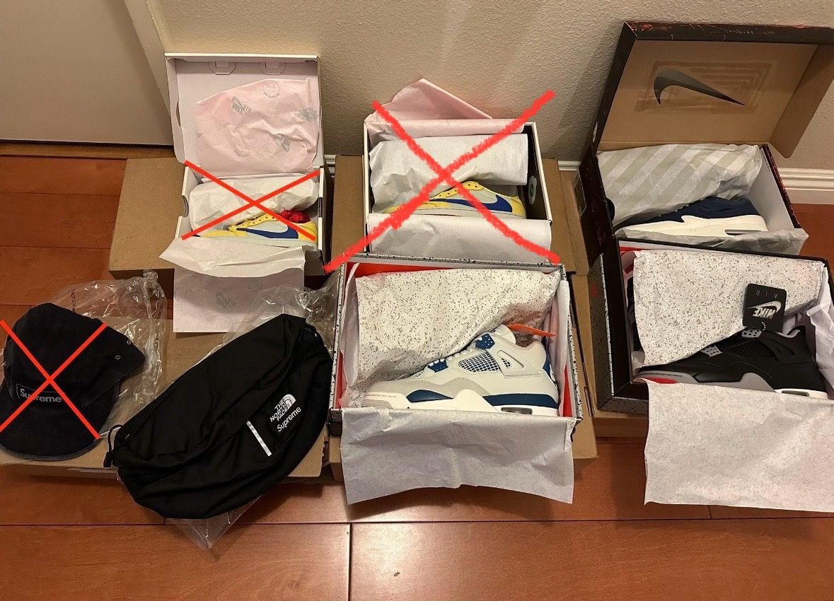 Nike, Supreme, North Face, Jordan