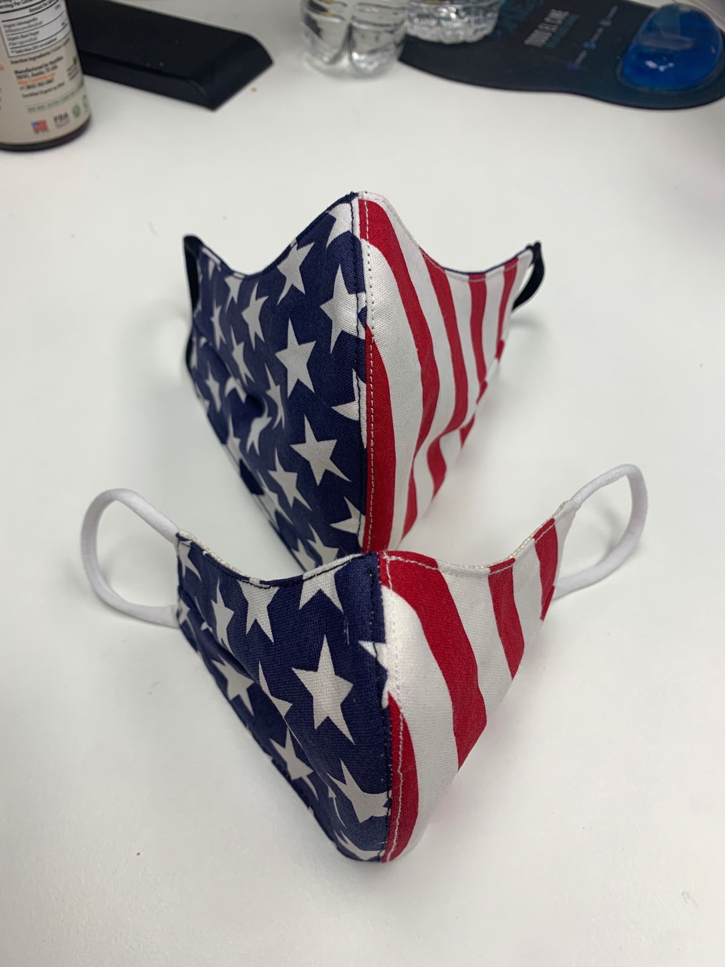 4th of July adult and child double sided face masks