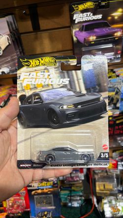 Hotwheels fast & furious 2020 Dodge Charger Hellcat 1:64 scale diecast collectible.