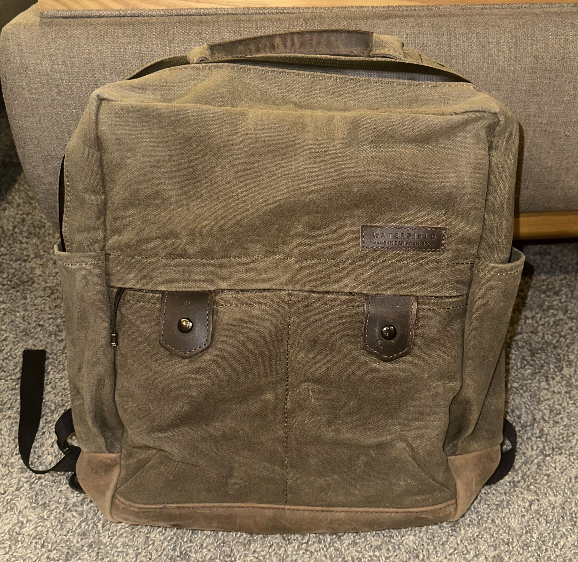 Waterfield Limited Edition Canvas/Leather Backpack