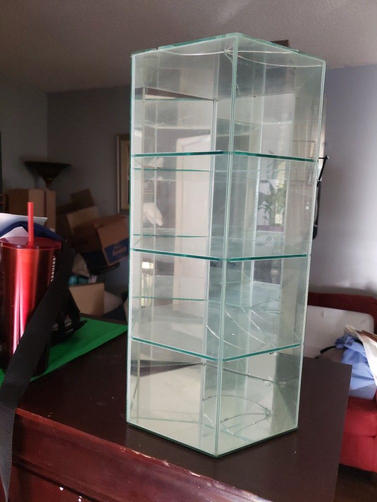 5 sided Glass Display Case