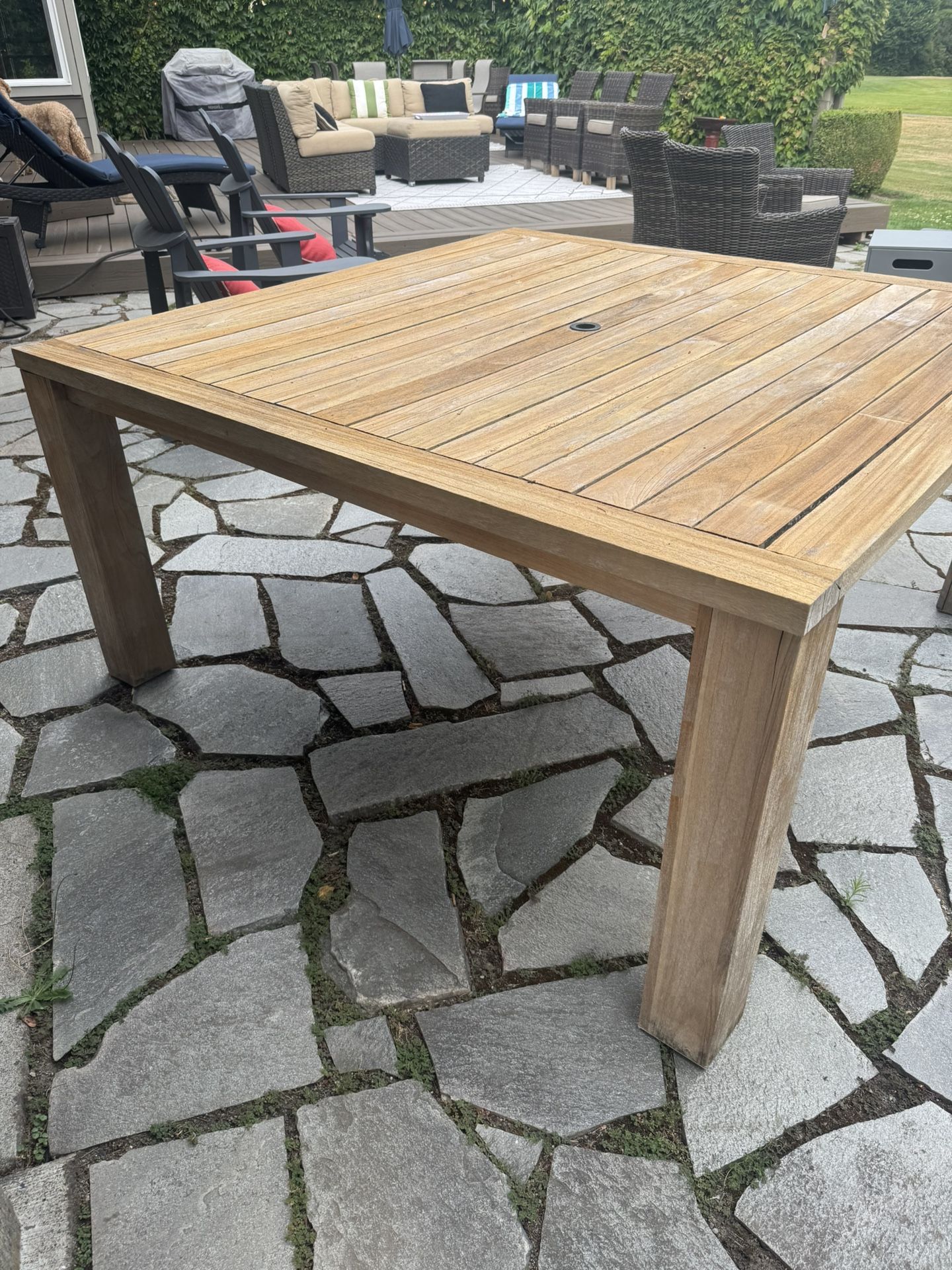 All Wood Patio Table