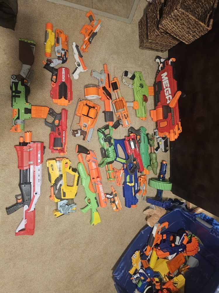 Nerf guns (A Lot)