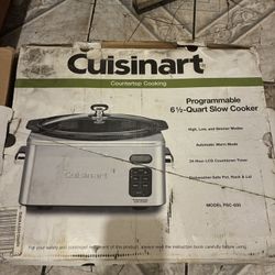 Cuisinart 6.5 Quart Programmable Slow Cooker, Brushed Stainless Steel