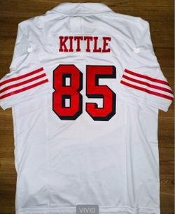 49ers White kittle jersey Stitched  small medium large XL 2X 3X