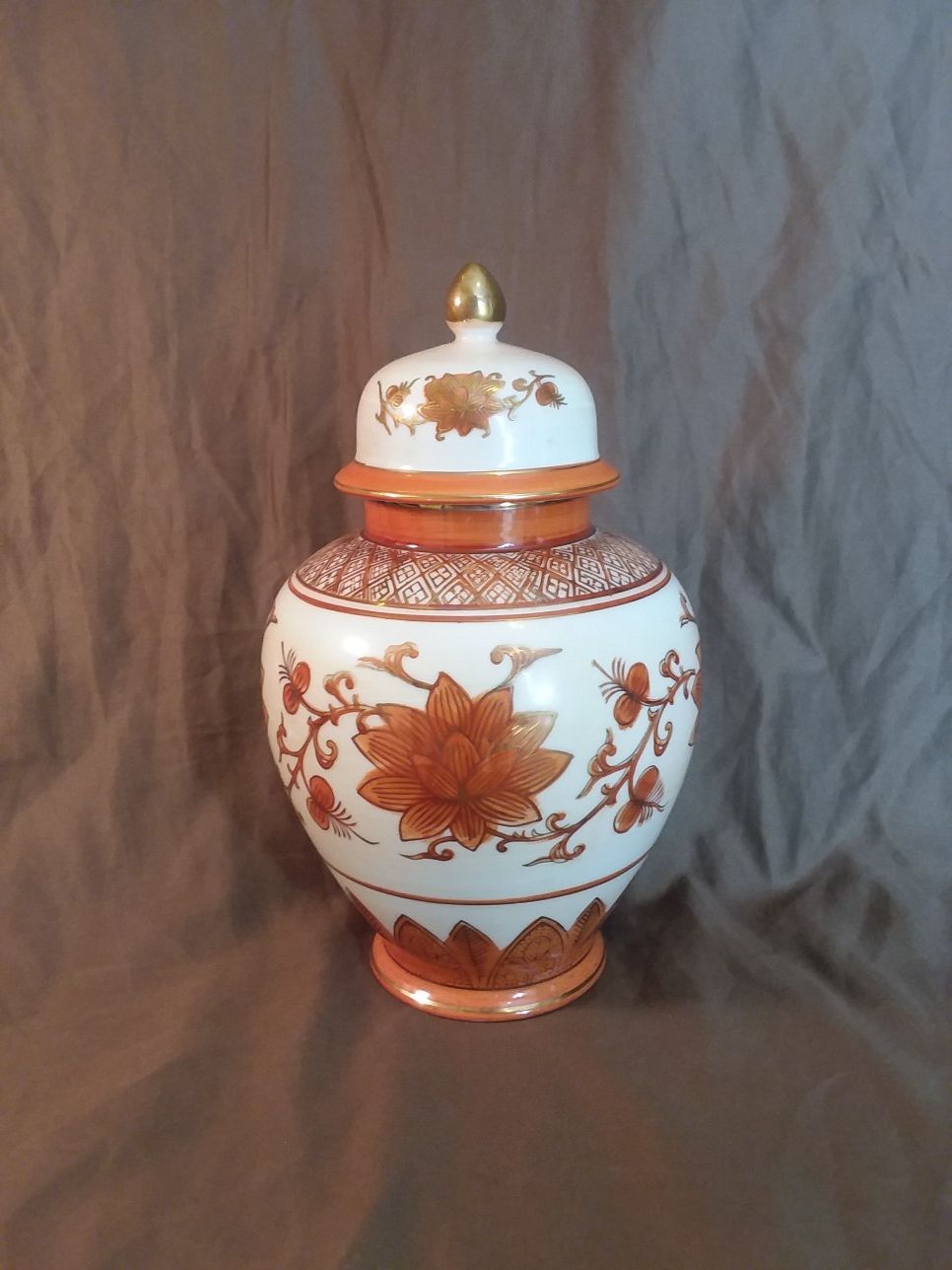 Vintage Andrea By Sadek Temple Jar/Lid