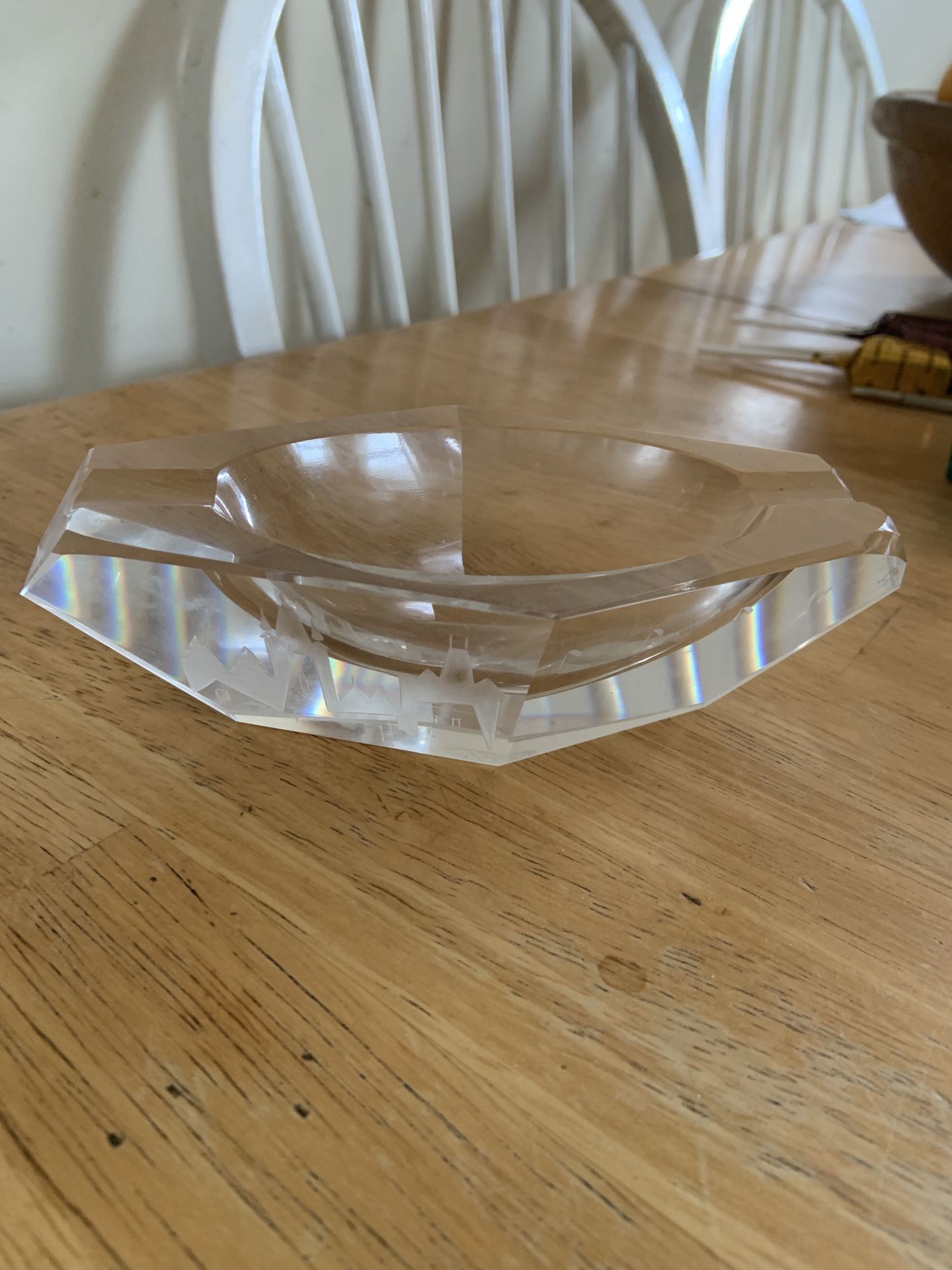 Vintage Exbor Crystal Bowl - Prague