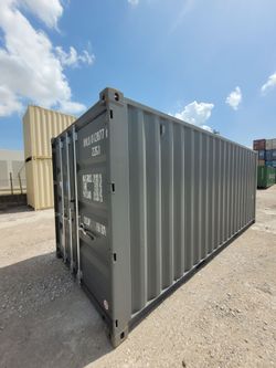NEW 20ft Gray One Trip Shipping Containers For Sale