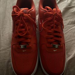 Nike Orange And White Size 12