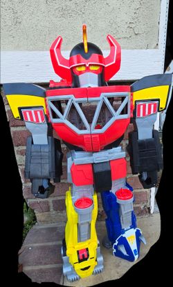 Fisher Price Power Rangers Imaginext Mighty Morphin Morphin Megazord Figure  28"