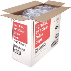 500 clear plastic big cups new