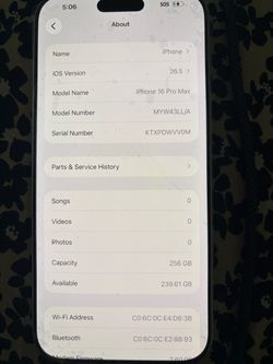 Apple iPhone 16 Pro Max 256GB