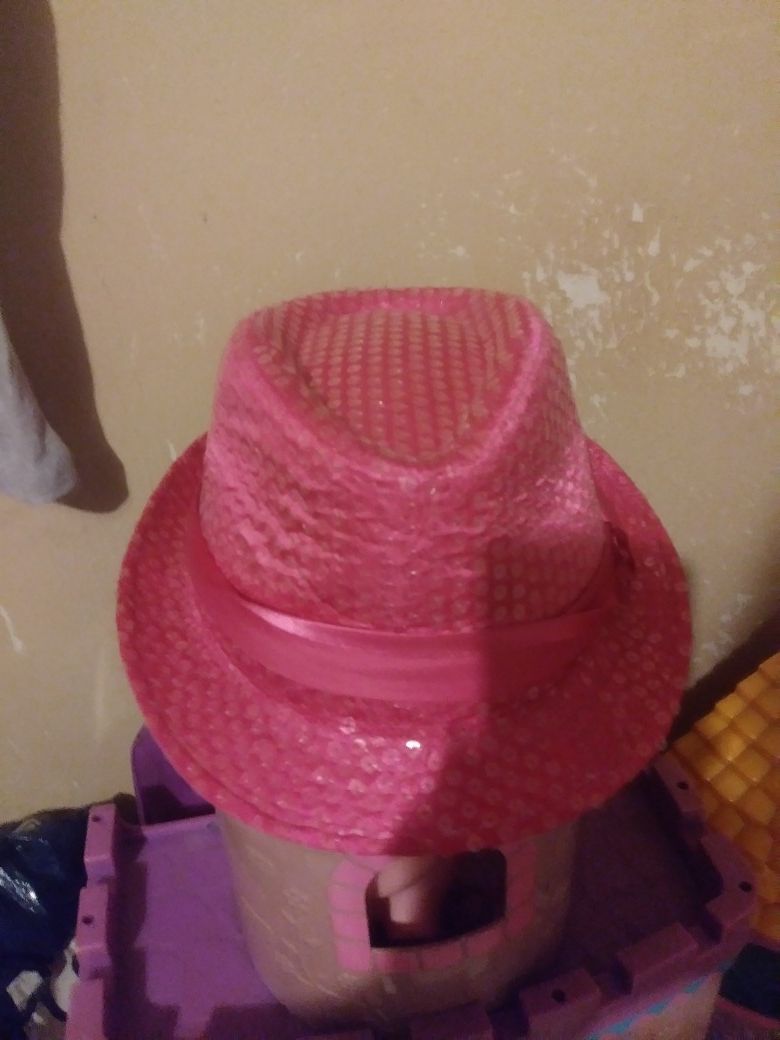 Pink hat for a girl