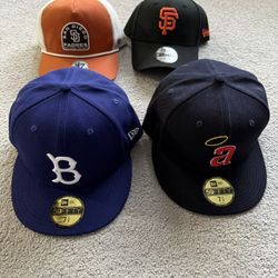 New Era & ‘47 MLB Fitted/ Adjustable Hats NWT