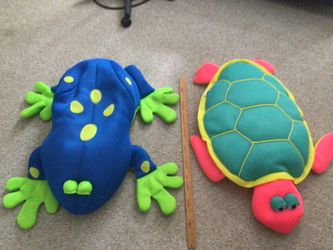 Big Joe Floats Large Turtle And Frog