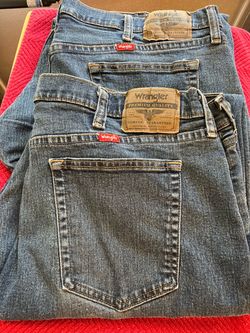 2 Men’s Wrangler Relaxed Jeans-38x30-$15ea.