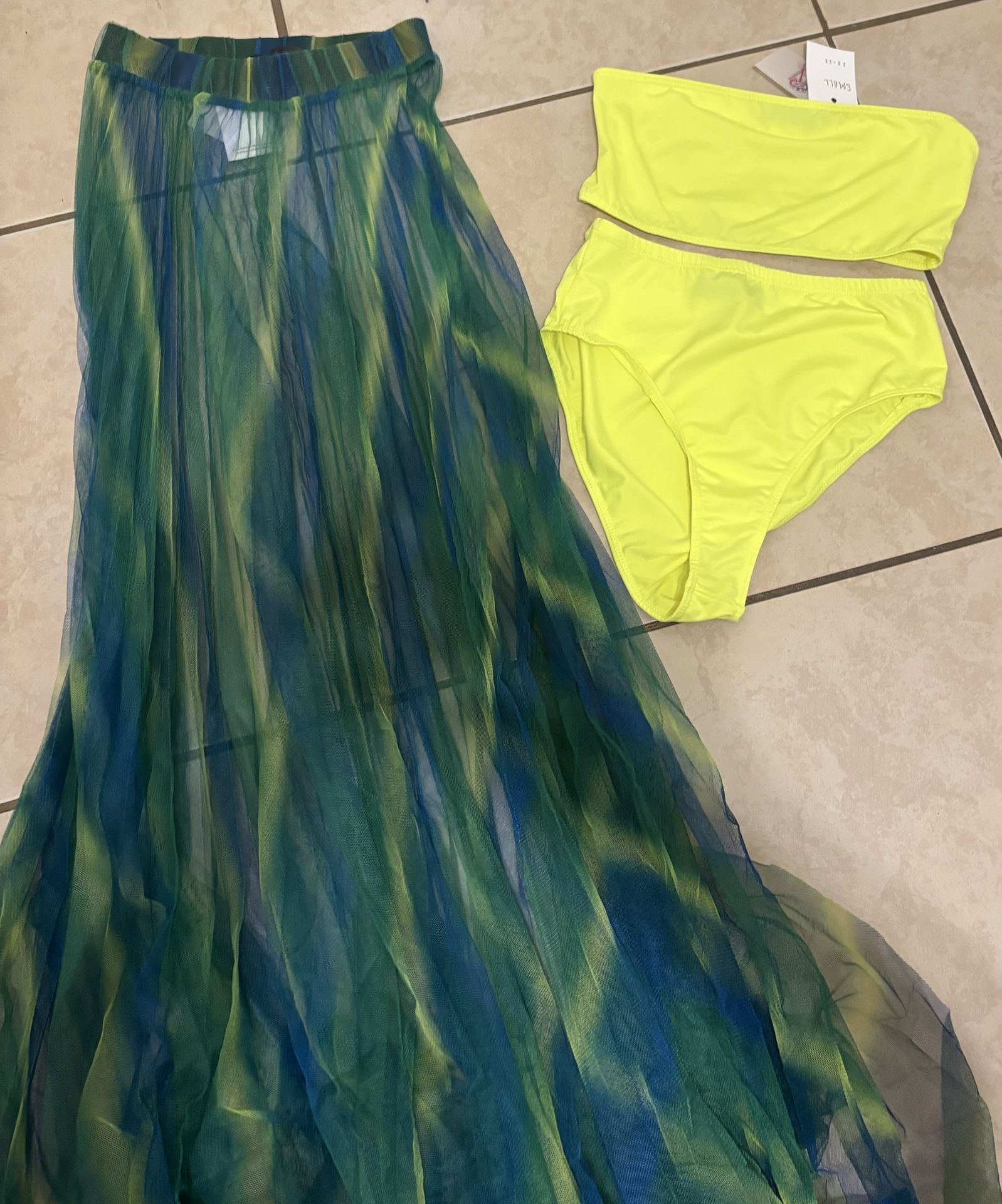 NWT Bikini Set And Cover Skirt