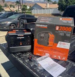 Generac 3200 Peak 2106Wh Portable Battery Power Station with Push Button Start and Solar Charging