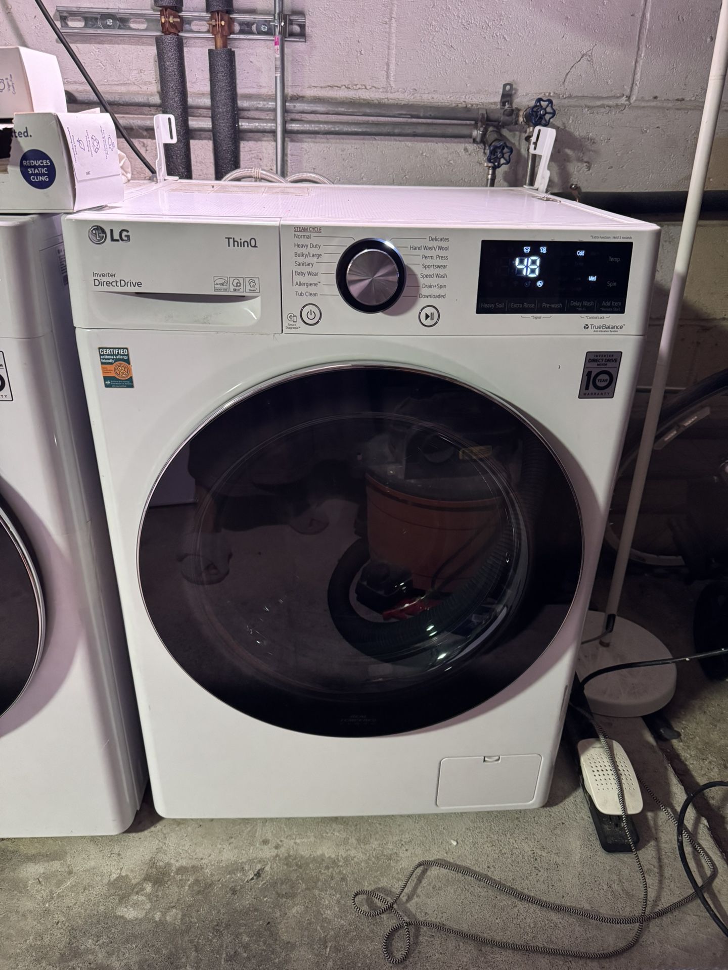 LG Compact Washer + FREE Matching Dryer (Needs Repair) – Easy Garage Pickup