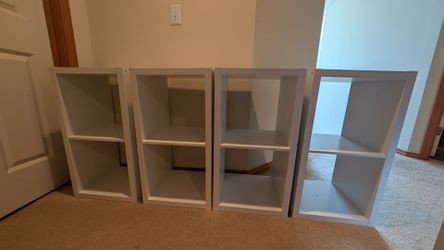 Cube storage shelves