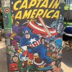 Marvel Comics Captain America Canvas Wall Art