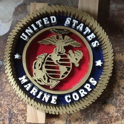 Custom wood plaques for military