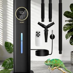 Humidifiers for Plants, 2.1Gal/8L Plant Humidifier Indoor, Reptile Humidifier with Precise Temp&Humidity Probe/Expandable Hose/12 Timer, Greenhouse/Gr