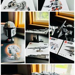 Star Wars Lego Sets and minifigures assorted …all sets assembled once by adult in smoke & pet free home all books included with. $$123