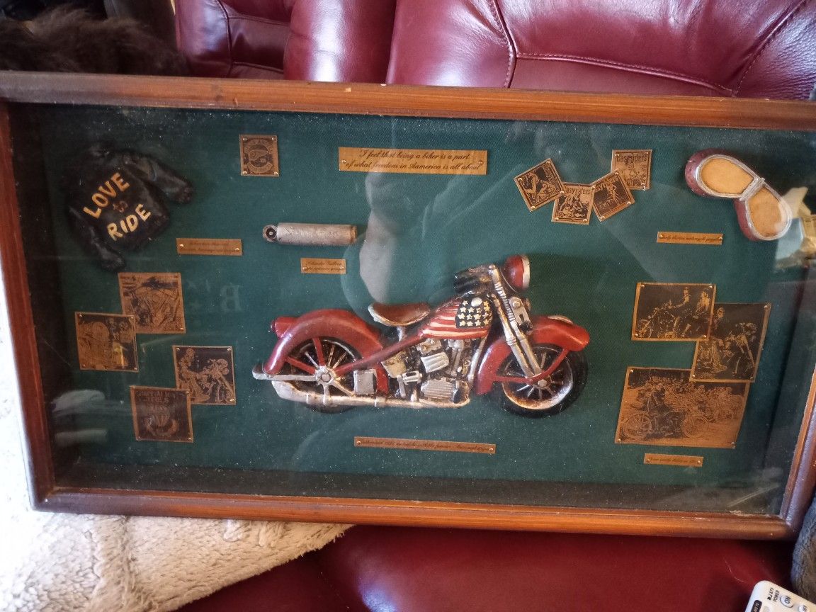 Motorcycle Shadow Box