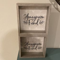 Wedding-Honeymoon Fund Collection Boxes Sold As A Set Of 2 Preferably 