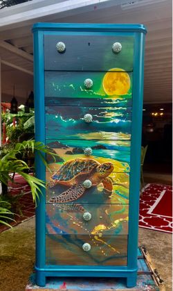 A Turtles Paradise Inspired Vintage Lingerie Chest