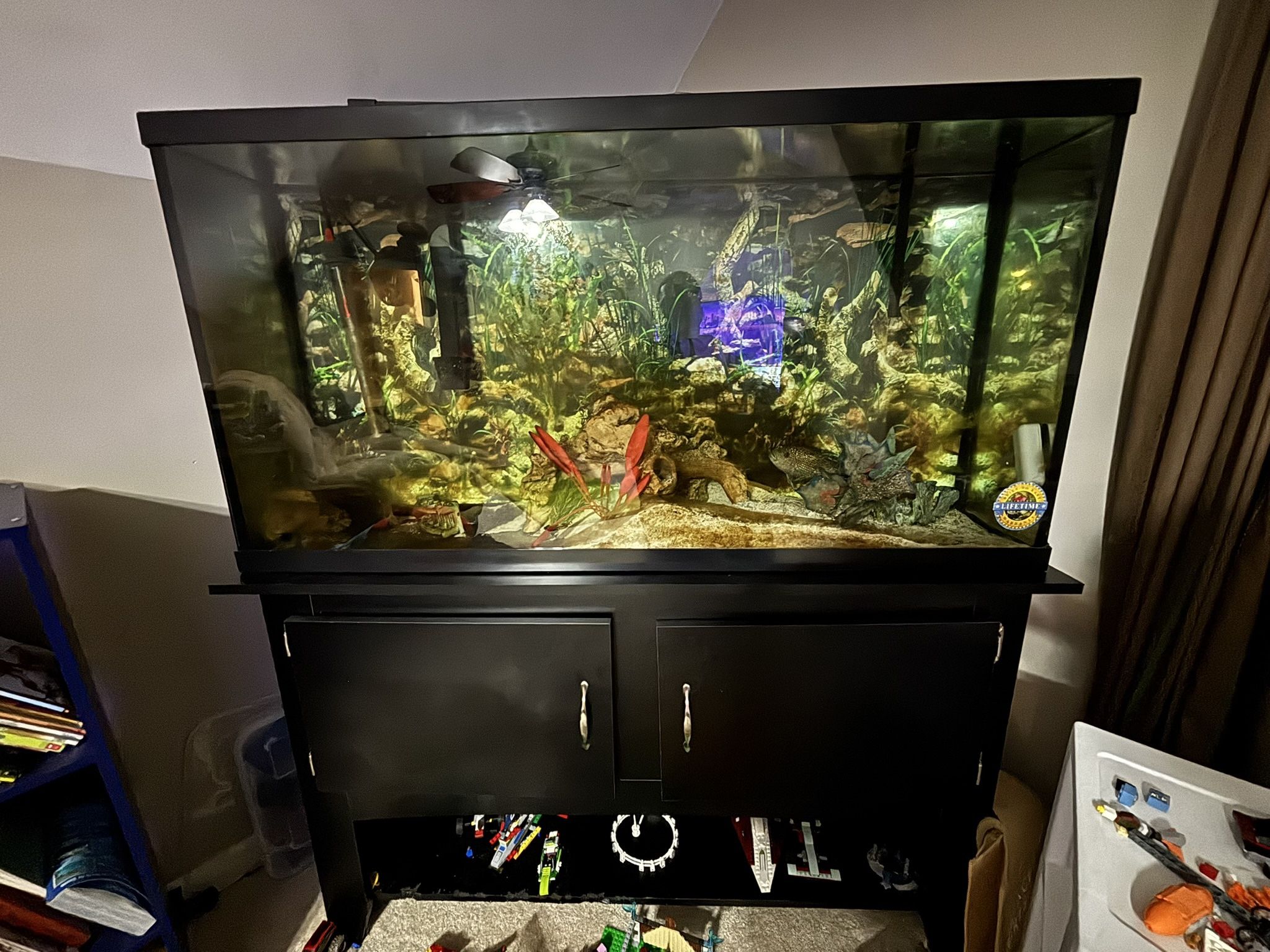 65-gallon Fishtank and Stand