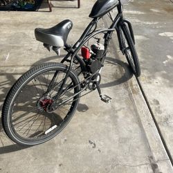 Beach cruiser Bicycle With 80cc Engine 