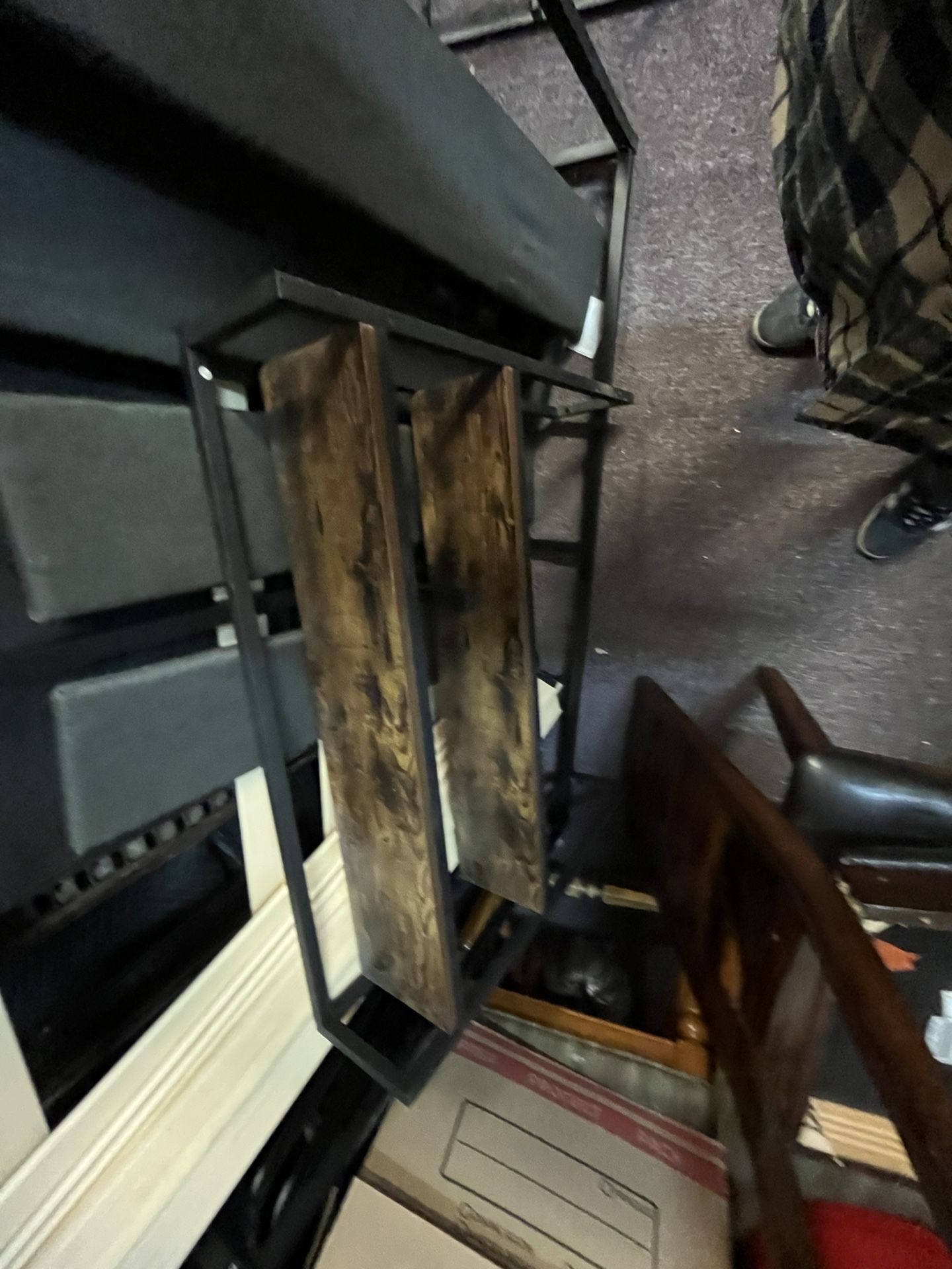 Qeen Bed Frame With Shelf