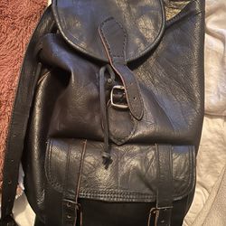 Leather Backpack rucksack 
