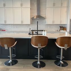 Leather Adjustable Barstools