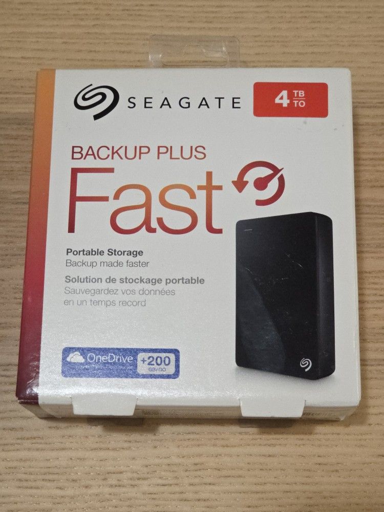 New 4TB Seagate External Portable Hard Drive HDD