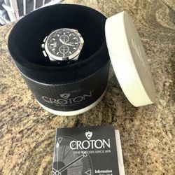 Croton Chronomaster Stainless Steel Watch