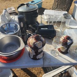 Kitchen Glass Ware Strainers Plates Bowls Pots