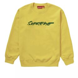 Supreme Futura Logo Crewneck Sweatshirt Size Xl  Yellow FW20 Brand New 2020 
