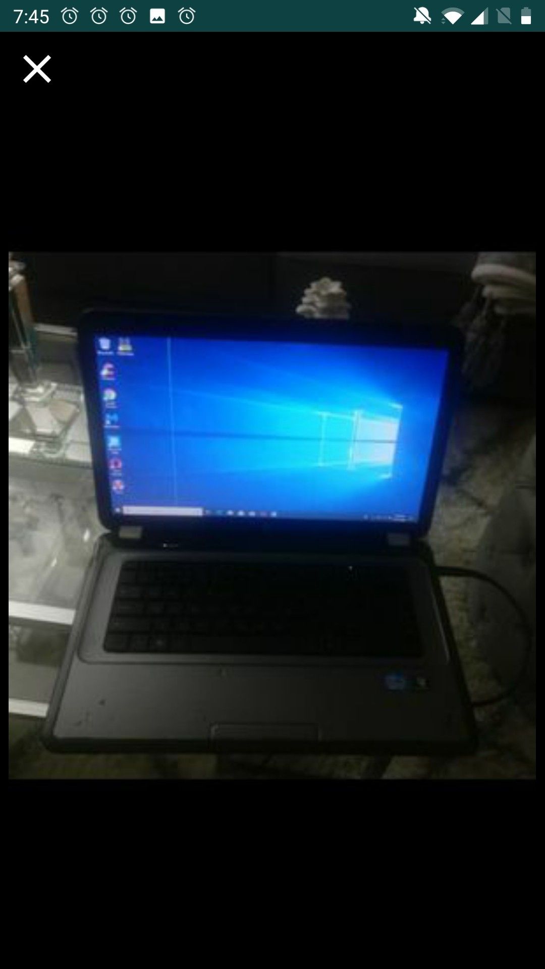 Hp laptop for sale i5, 6gb, 640gb HDD, fan & battery problem and line on screen
