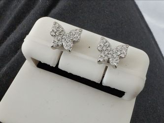 Moissanite Butterfly dazzling Stud Earrings✨