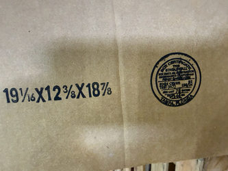 115 NEW 19-1/16 x 12-3/8 x 18-7/8 Shipping Boxes