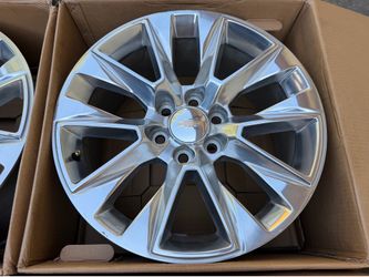 20” Chrome OEM Rims Chevrolet Suburban Tahoe Polished Wheels Chevy Silverado GMC Sierra 1500 Yukon Denali