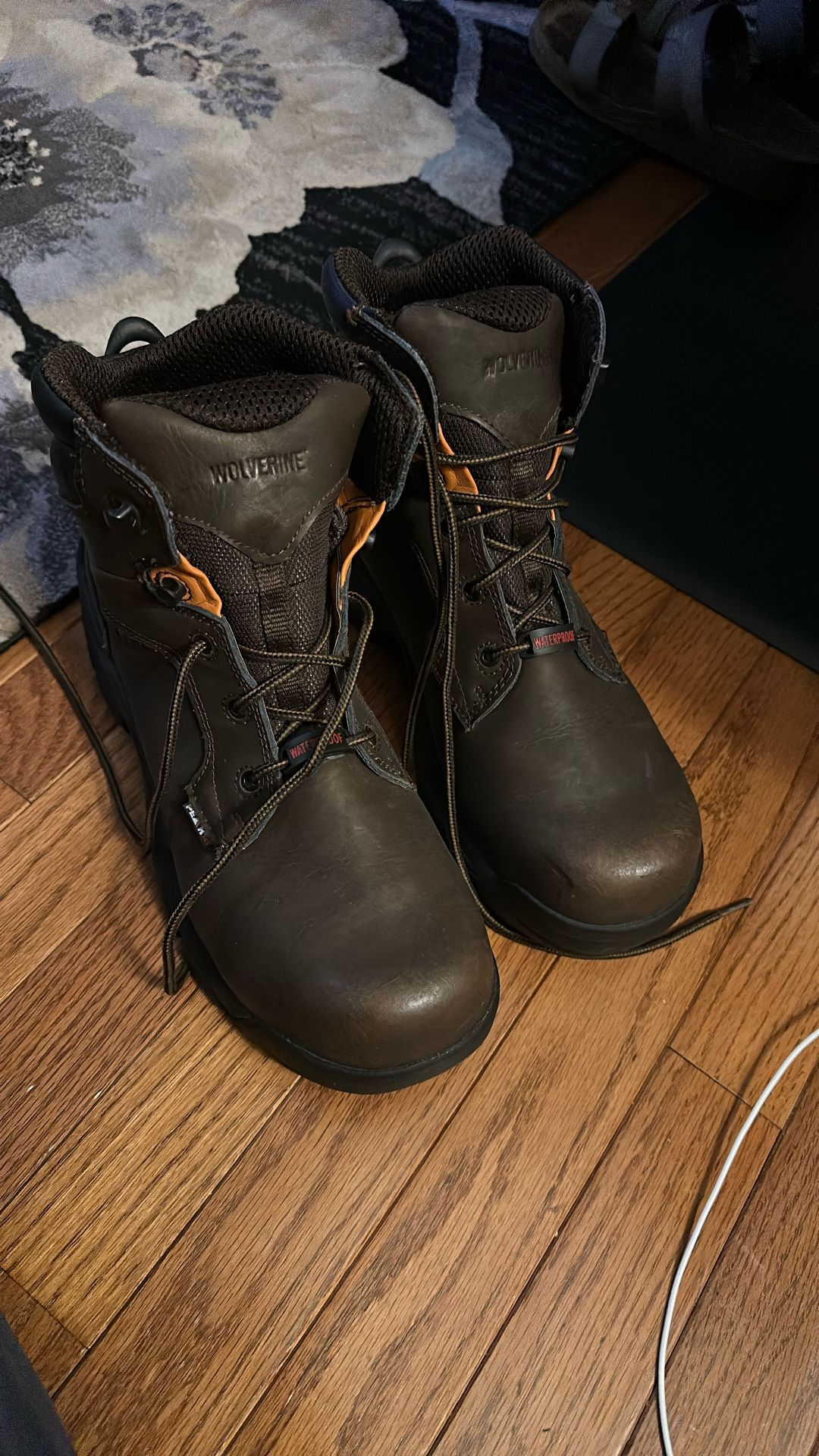 Men’s 9.5M Used Wolverine Steel Toe Cap Leather boots