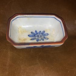 Vintage porcelain Asian dish